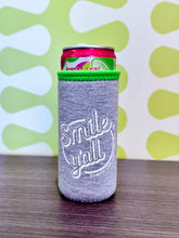 Load image into Gallery viewer, Smile Y'all 12 oz. Slim Can Koozie
