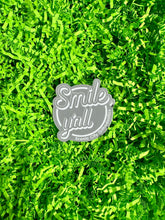 Load image into Gallery viewer, Grey Smile Y'all Sticker
